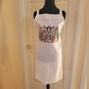 Western MAMA White Graphic Apron Cooking Kitchen Boho Gift